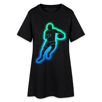 Joueurs de rugby Enfants Garçons Rugby Hommes - Robe T-shirt Femme - noir - Devant