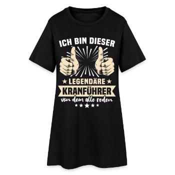 Dictons des opérateurs de grue - Robe T-shirt Femme - noir - Devant