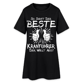 Meilleur opérateur de grue - Robe T-shirt Femme - noir - Devant