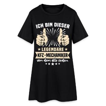 Dictons du mécanicien automobile - Robe T-shirt Femme - noir - Devant