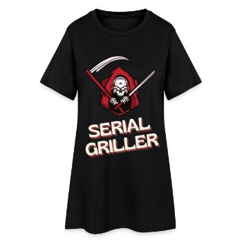 Grilleur en série - Robe T-shirt Femme - noir - Devant