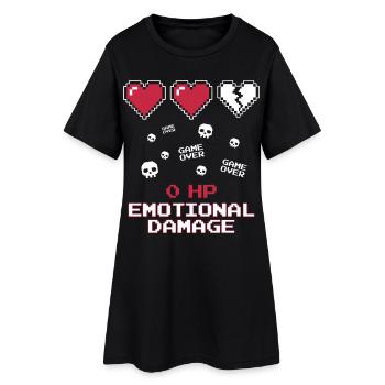 Emotional Damage Pixel - Frauen T-Shirt-Kleid - Schwarz - Vorne