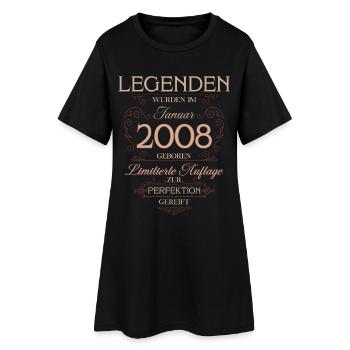 Légende du 18e anniversaire janvier 2008 - Robe T-shirt Femme - noir - Devant