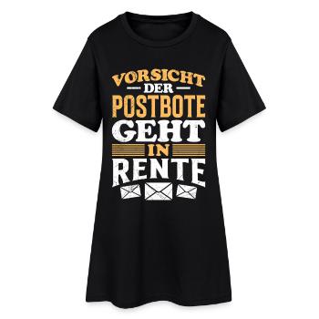 Le facteur prend sa retraite Drôle - Robe T-shirt Femme - noir - Devant