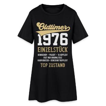 VOITURE CLASSIQUE PIÈCE UNIQUE DE 1976 50E ANNIVERSAIRE - Robe T-shirt Femme - noir - Devant