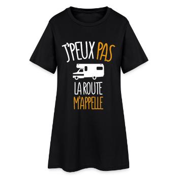 I Can't The Road nennt mich Humor-Campeur - Frauen T-Shirt-Kleid - Schwarz - Vorne