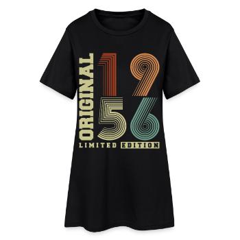 Original 1956 Vintage Vintage Anniversaire Rétro - Robe T-shirt Femme - noir - Devant