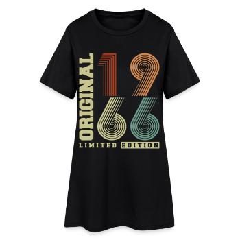 Original 1966 Vintage Vintage Anniversaire Rétro - Robe T-shirt Femme - noir - Devant