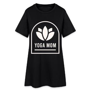 Maman yogi maman - Robe T-shirt Femme - noir - Devant