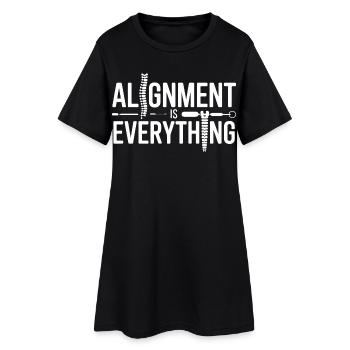 Lizenzierte DC-Wirbelsäulenspezialistin für strukturelle Therapie - Frauen T-Shirt-Kleid - Schwarz - Vorne