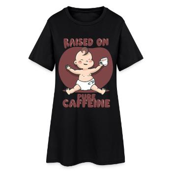 Boisson énergisante élevée grâce à la caféine pure - Robe T-shirt Femme - noir - Devant