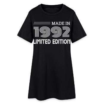 Original 1992 Vintage 1992 Retro Anniversary 1992 - Women’s T-Shirt Dress - black - Front