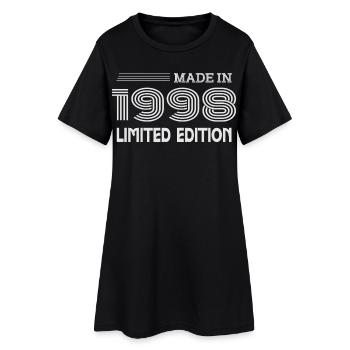 Original 1998 Vintage 1998 Rétro Anniversaire 1998 - Robe T-shirt Femme - noir - Devant