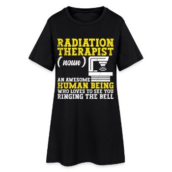  Radiation Protection Radiology Tech Oncology - Women’s T-Shirt Dress - black - Front