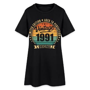 Millésime 1991 Anniversaire Limited Edition 1991 - Robe T-shirt Femme - noir - Devant