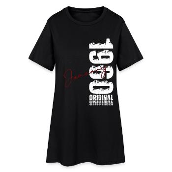 66e anniversaire Original janvier 1960 - Robe T-shirt Femme - noir - Devant