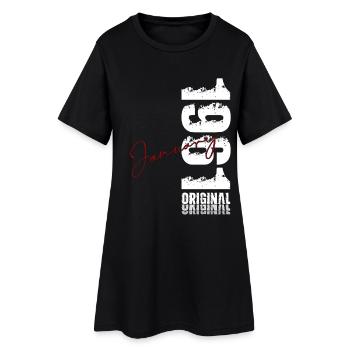 65e anniversaire Original janvier 1961 - Robe T-shirt Femme - noir - Devant