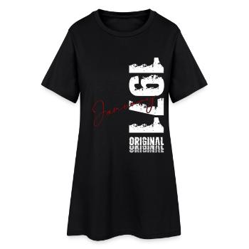 55e anniversaire Original janvier Né en 1971 - Robe T-shirt Femme - noir - Devant