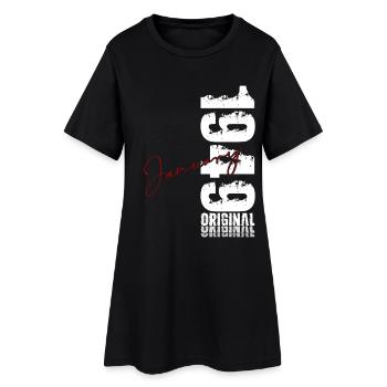 77th Birthday Original January Born 1949 - Women’s T-Shirt Dress - black - Front