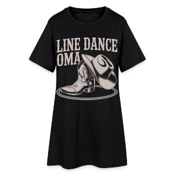 Boot Western de danse en ligne Granny Western - Robe T-shirt Femme - noir - Devant