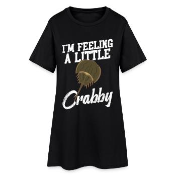  Horseshoe Crab Owner Biologist Chelicerate - Women’s T-Shirt Dress - black - Front