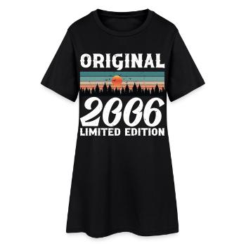 Cadeau d'anniversaire 2006 Original Rétro Vintage - Robe T-shirt Femme - noir - Devant