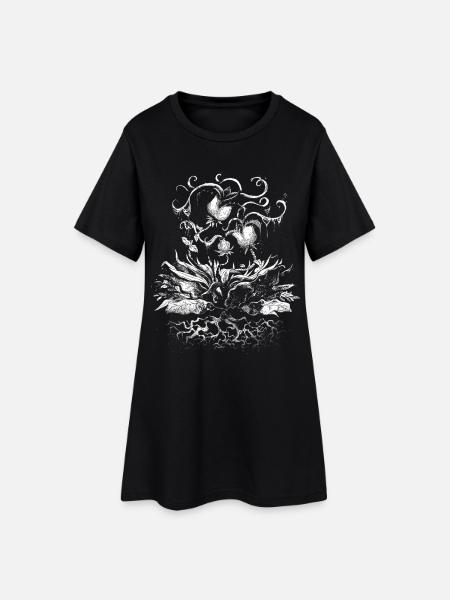 Faim botanique - Robe T-shirt Femme - noir