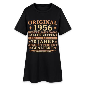 Original 1956 Year 70th Birthday Gift - Women’s T-Shirt Dress - black - Front