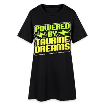 Boisson énergisante alimentée par Taurine Dreams - Robe T-shirt Femme - noir - Devant