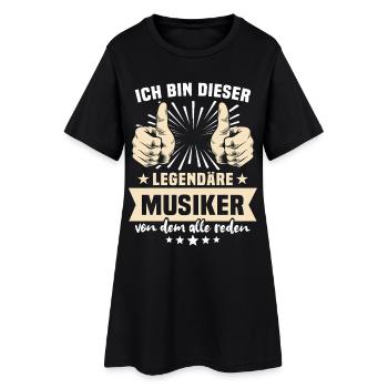 Dictons des musiciens - Robe T-shirt Femme - noir - Devant