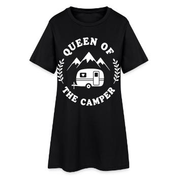 Reine du Camper Montagnard - Robe T-shirt Femme - noir - Devant