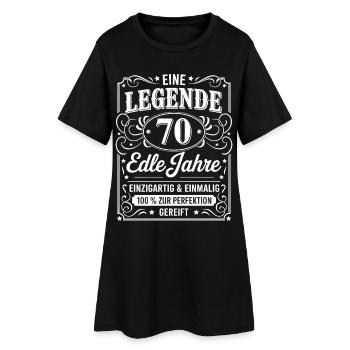 70th Birthday A Legend 70 Noble Years Gift - Women’s T-Shirt Dress - black - Front