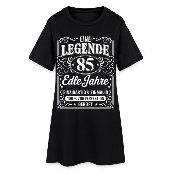 85. Geburtstag Eine Legende 85 Edle Jahre Geschenk - Frauen T-Shirt-Kleid - Schwarz - Vorne