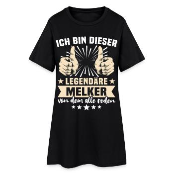 Dictons de Melker - Robe T-shirt Femme - noir - Devant