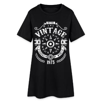 Millésime 1975 Millésime Anniversaire original 1975 - Robe T-shirt Femme - noir - Devant