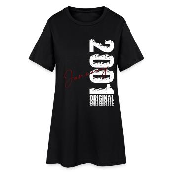 25e anniversaire Original janvier 2001 - Robe T-shirt Femme - noir - Devant