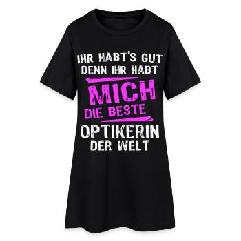 Optician Spruch - Women’s T-Shirt Dress - black - Front