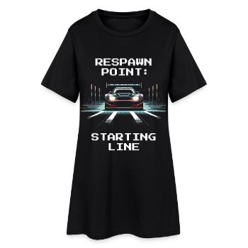Réapparition : Ligne de départ | RC Racing - Robe T-shirt Femme - noir - Devant
