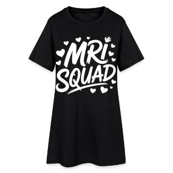 Équipe cardiaque de l’équipe MRI - Robe T-shirt Femme - noir - Devant