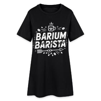 Barium Barista Coffee Science Logo - Women’s T-Shirt Dress - black - Front