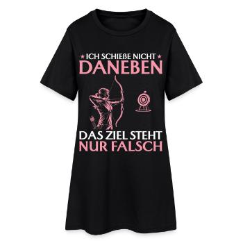 Tir à l’arc : Le but est faux - Tir à l’arc - Robe T-shirt Femme - noir - Devant