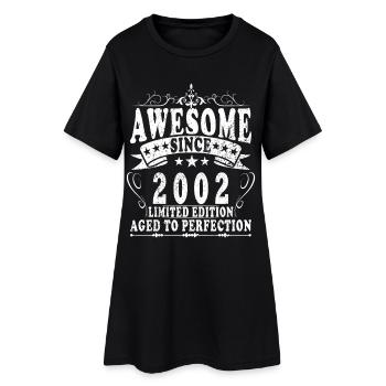 Awesome 2002 Limited Edition - Frauen T-Shirt-Kleid - Schwarz - Vorne