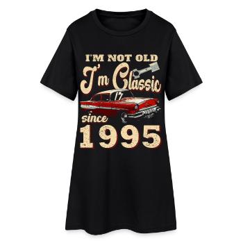 Pas vieux, je suis un classique depuis 1995 - Robe T-shirt Femme - noir - Devant