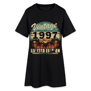 Édition Unique Limitée Vintage 1997 - Robe T-shirt Femme - noir - Devant