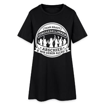 Enterrement de vie de garçon Team Braut – Nous donnons tout ce que nous avons ! - Robe T-shirt Femme - noir - Devant