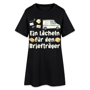 LIVREUR DE COLIS UN SOURIRE POUR LE FACTEUR - Robe T-shirt Femme - noir - Devant