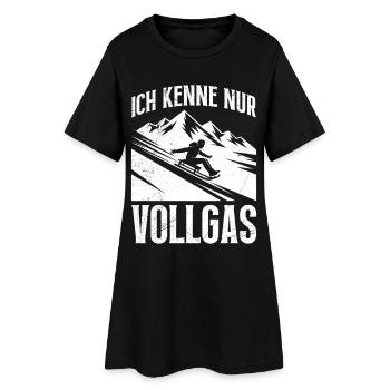 Entraînement sur la luge JE NE CONNAIS QUE LE FULL THRUST - Robe T-shirt Femme - noir - Devant