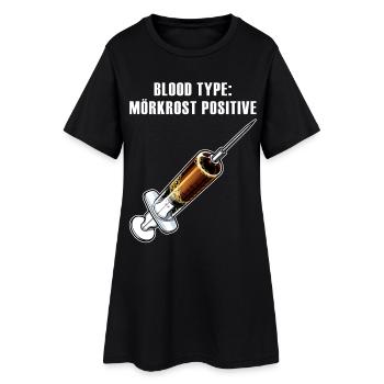 Groupe sanguin de Mörkrost - Robe T-shirt Femme - noir - Devant