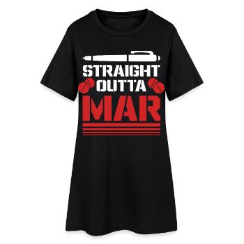Assistant médical tout droit sorti du MAR - Robe T-shirt Femme - noir - Devant