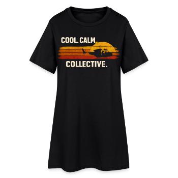 Collectif Cool Calm Cool Gelassen Kollektiv - Robe T-shirt Femme - noir - Devant